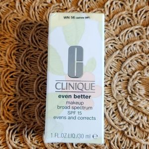 Clinique Even Better makeup Broad Spectrum SPF15 *WN56/Cashew 1 fl. oz.